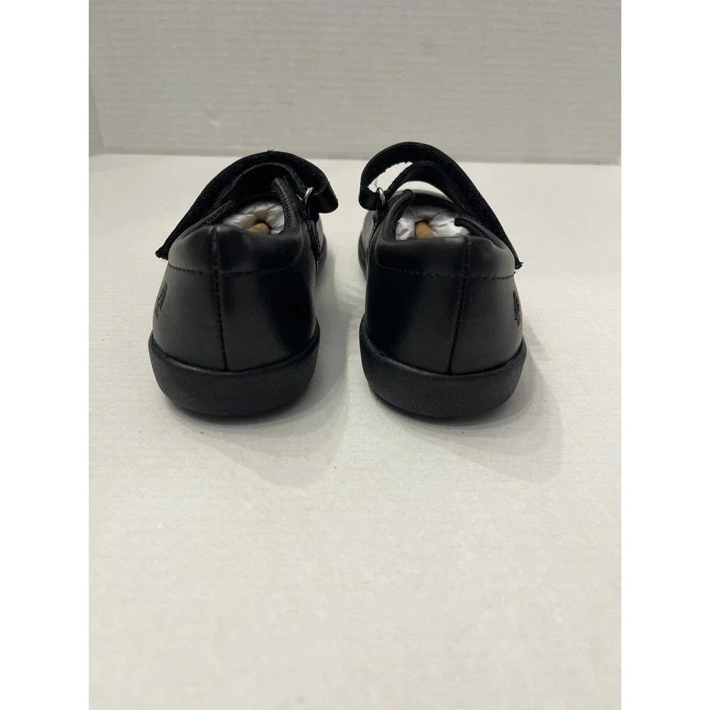 Hush Puppies Kids Lexi Shoes Black Leather Size 9.5 New In Box